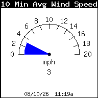 10 Minute Average Wind Speed